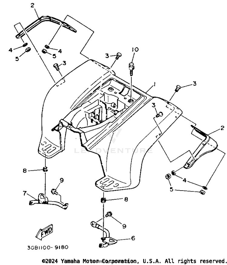 Rear Fender Schematic