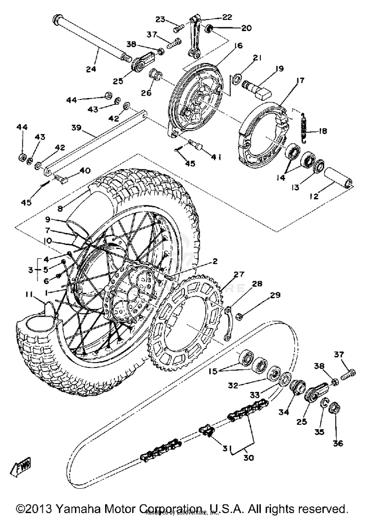 Rear Wheel Schematic