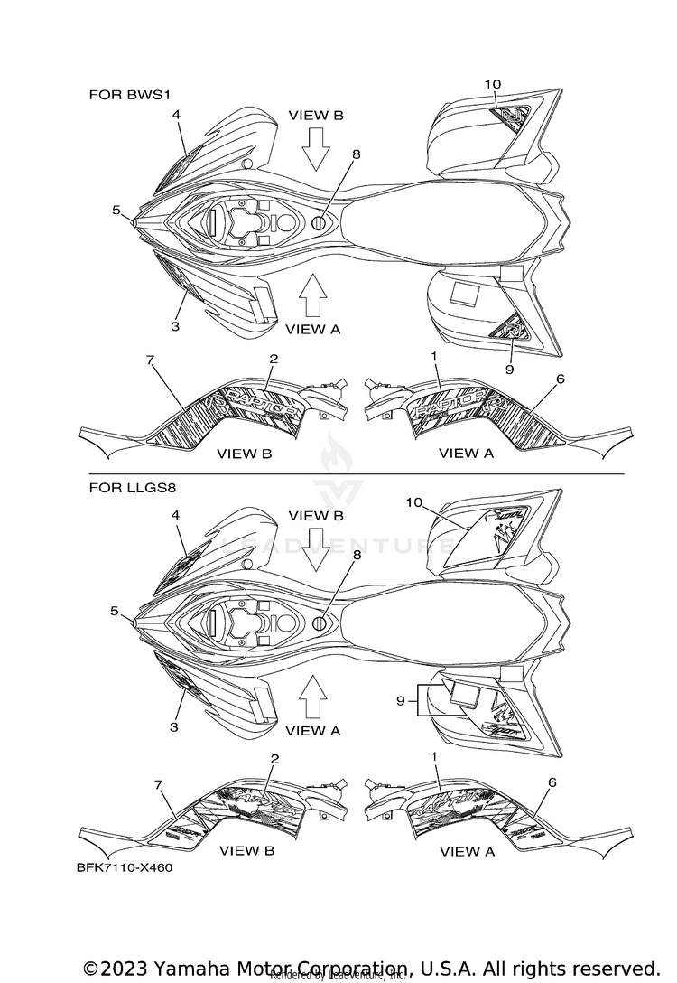 Graphics RAPTOR 700R SE CALIF - YFM70RCCNB - 2022 Schematic