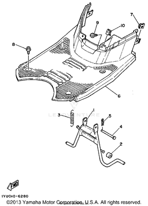Stand - Footrest Schematic