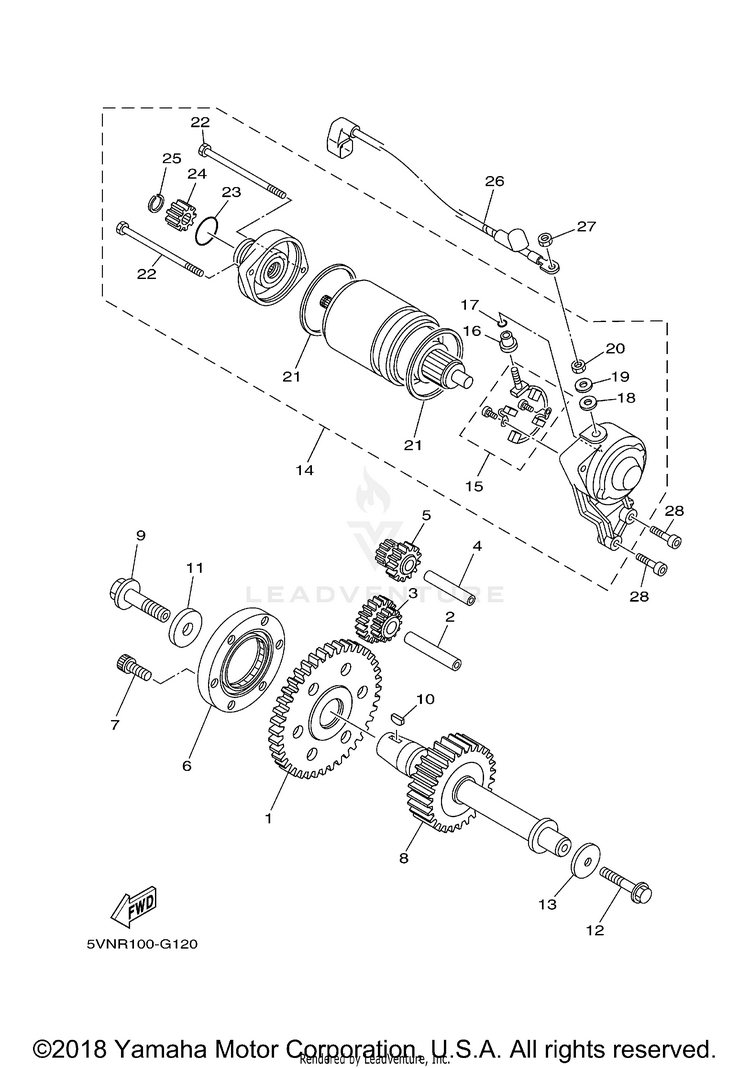 Starter ROAD STAR - XV17AWXCL - 2008 Schematic