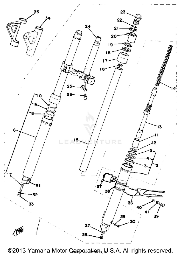 Front Fork Schematic