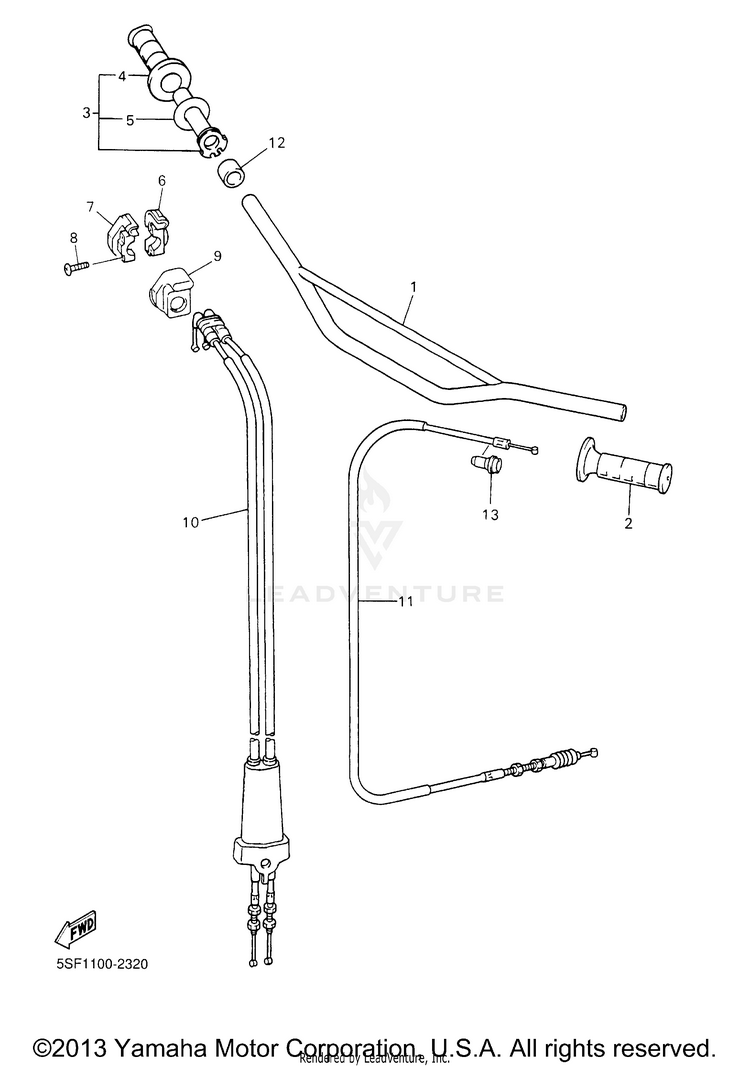 Steering Handle Cable Schematic