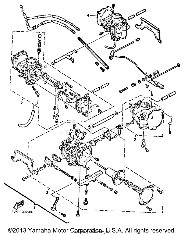 Carburetor For California Models Only Schematic