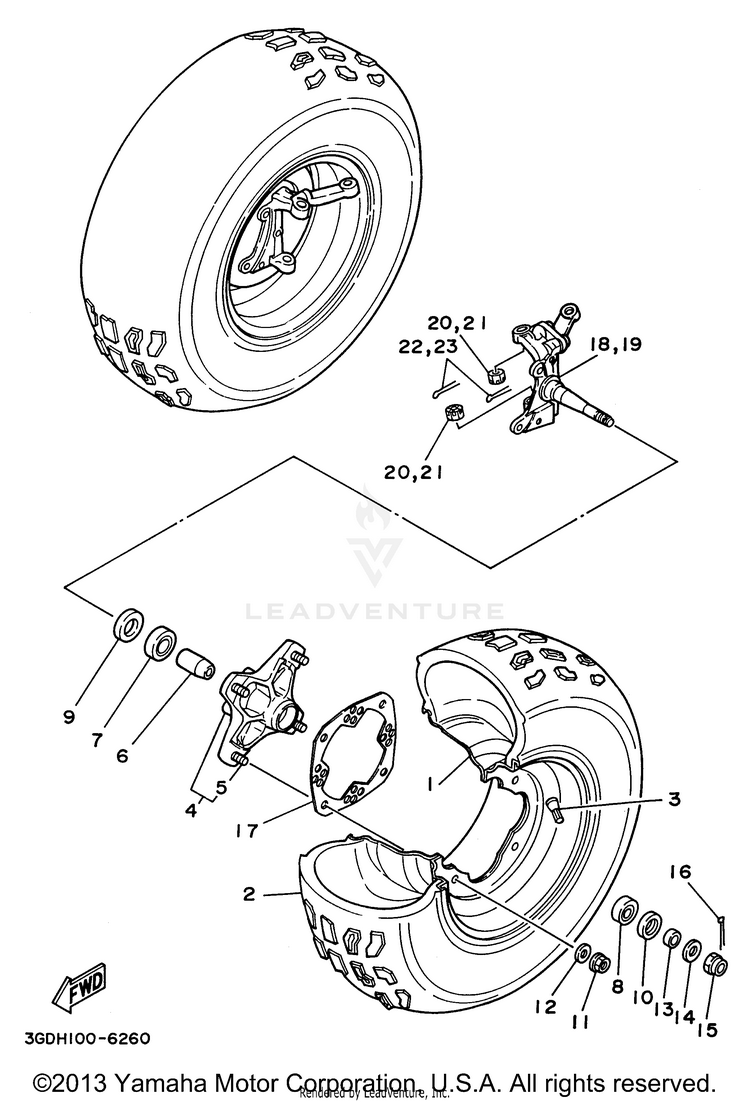 Front Wheel Schematic