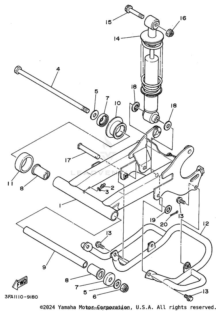 Rear Arm Suspension Schematic