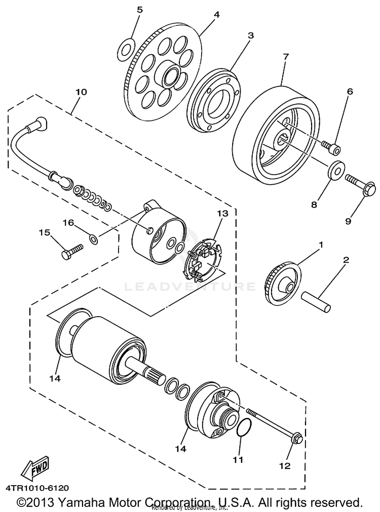 Starter Clutch Schematic