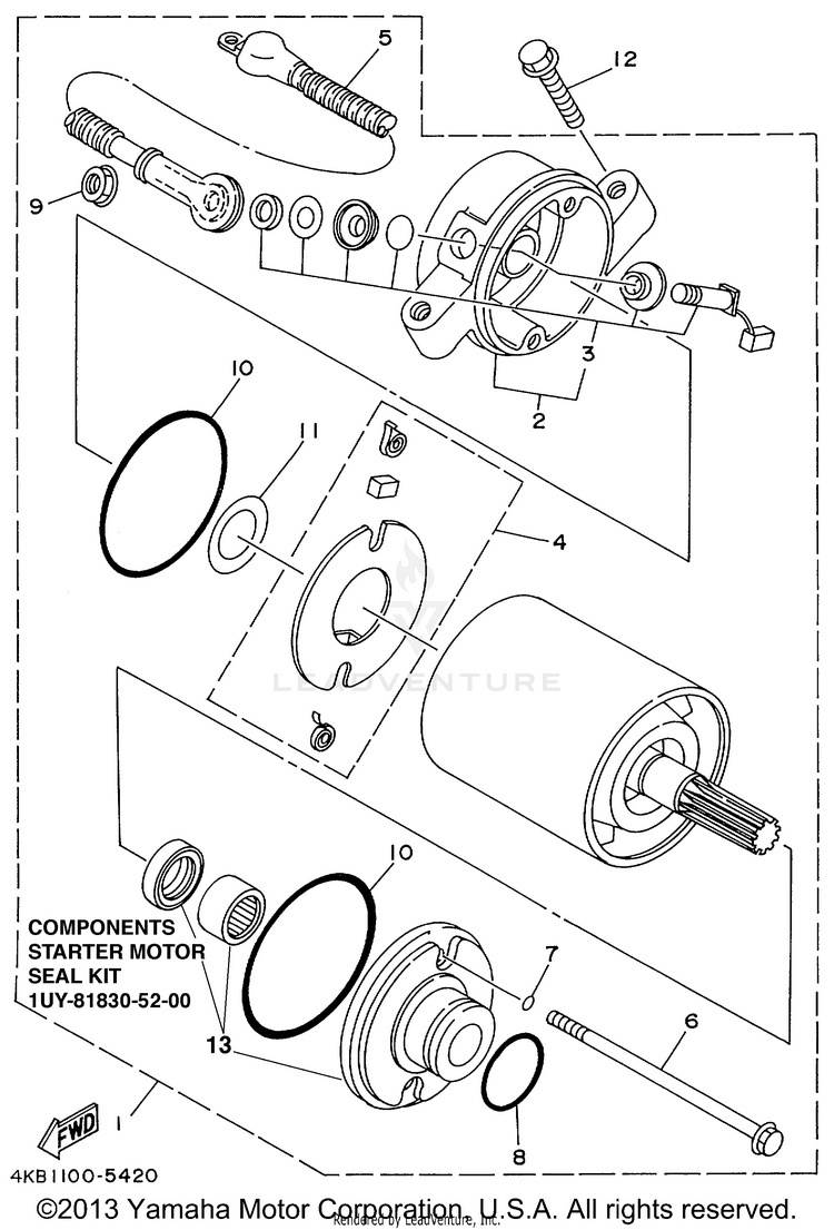 Starting Motor Schematic