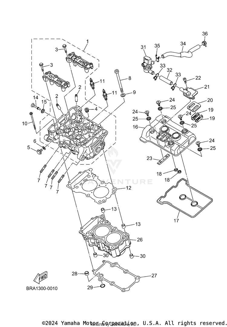 Cylinder Head Schematic