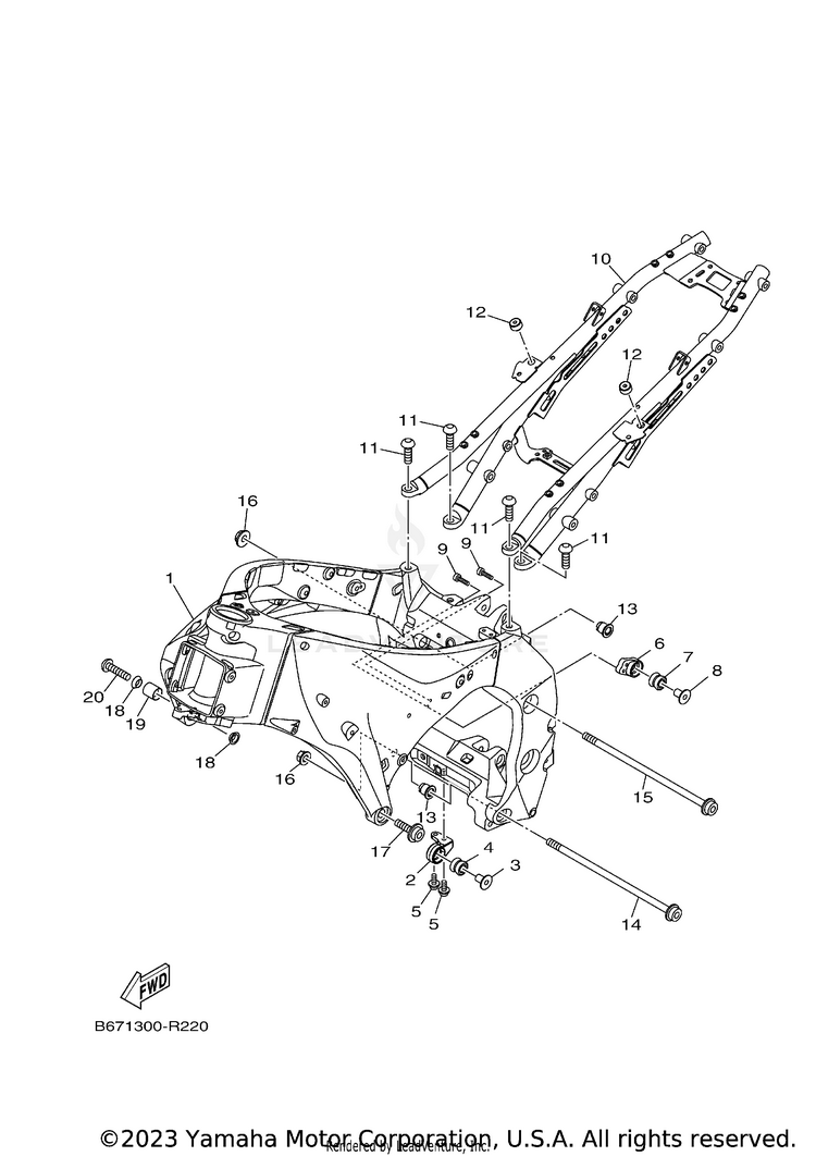 Frame FZ10 - FZ10HCB - 2017 Schematic