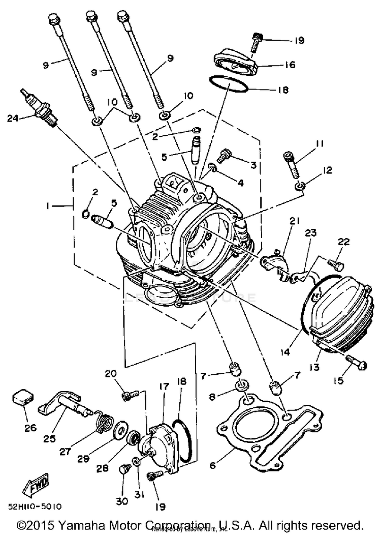 Cylinder Head Schematic