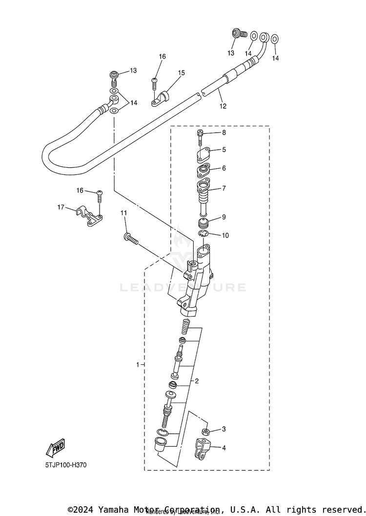 Rear Master Cylinder Schematic