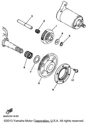 Starter Clutch Schematic
