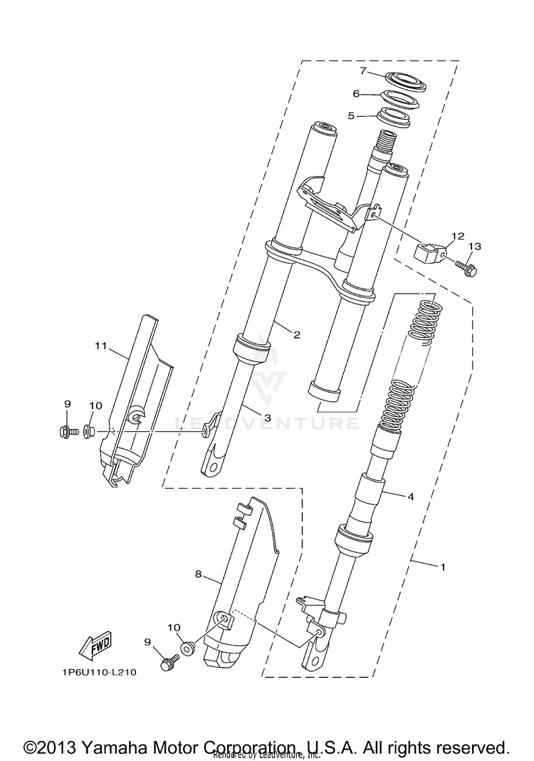 Front Fork Schematic