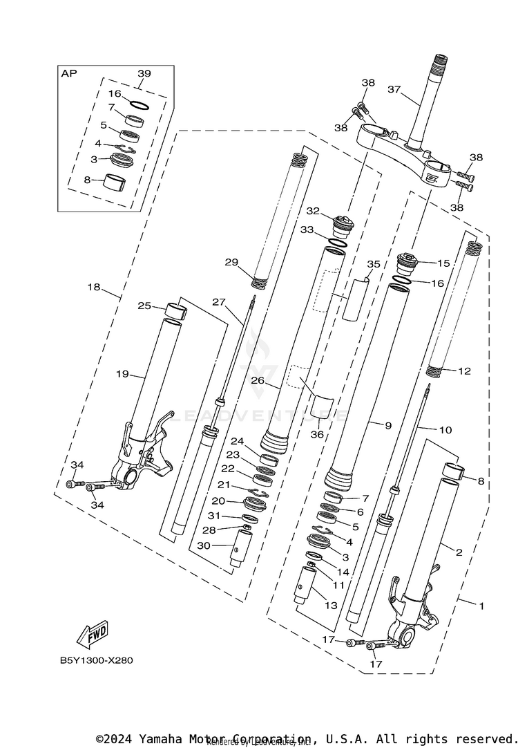 Front Fork Schematic