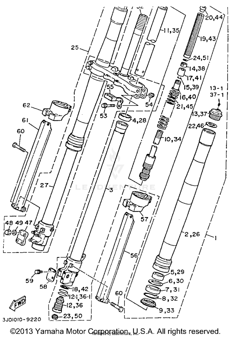 Front Fork Schematic