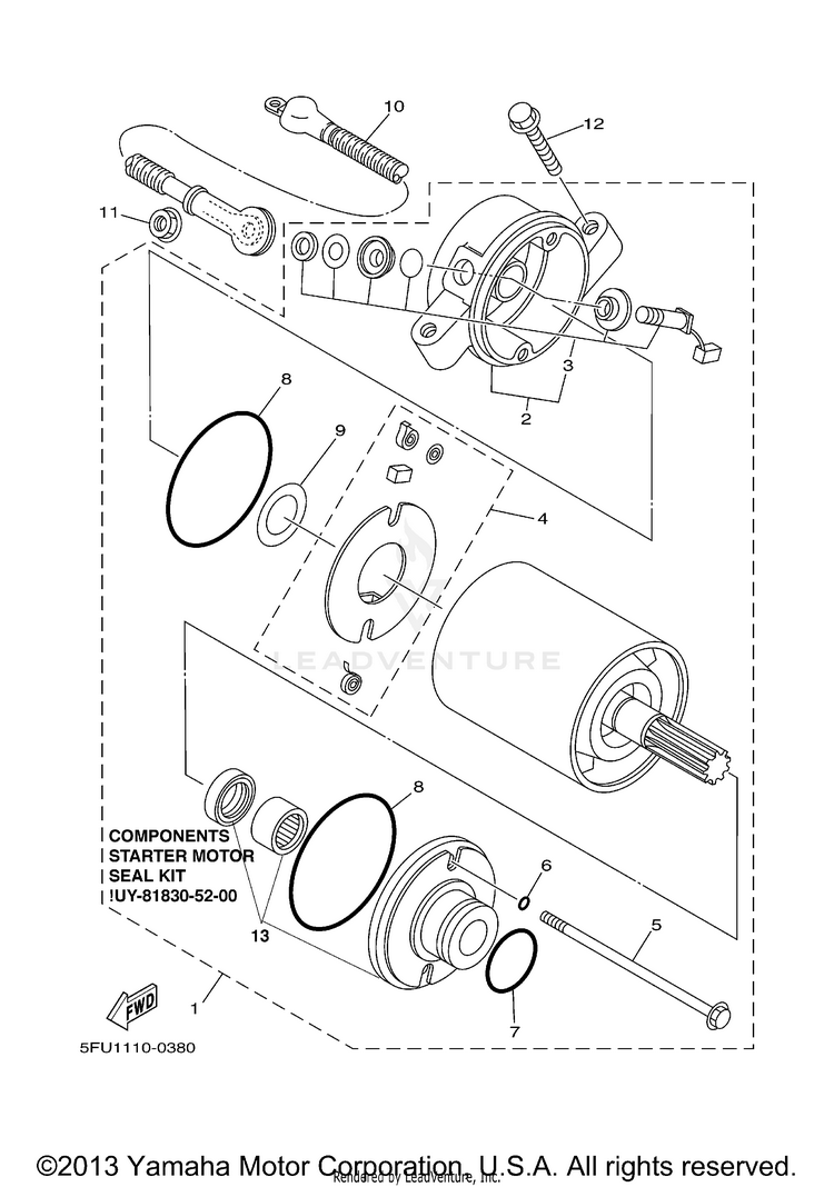 Starting Motor Schematic