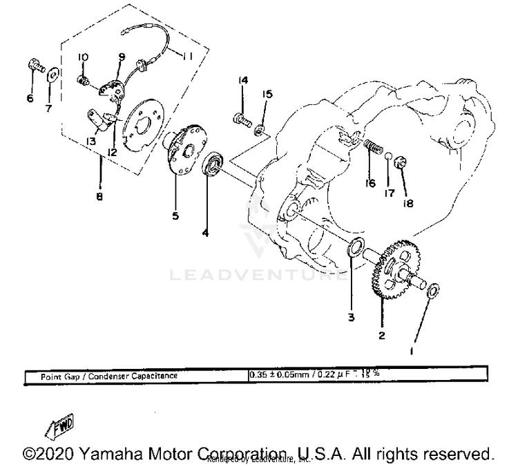 Contact Breaker - Governor Schematic