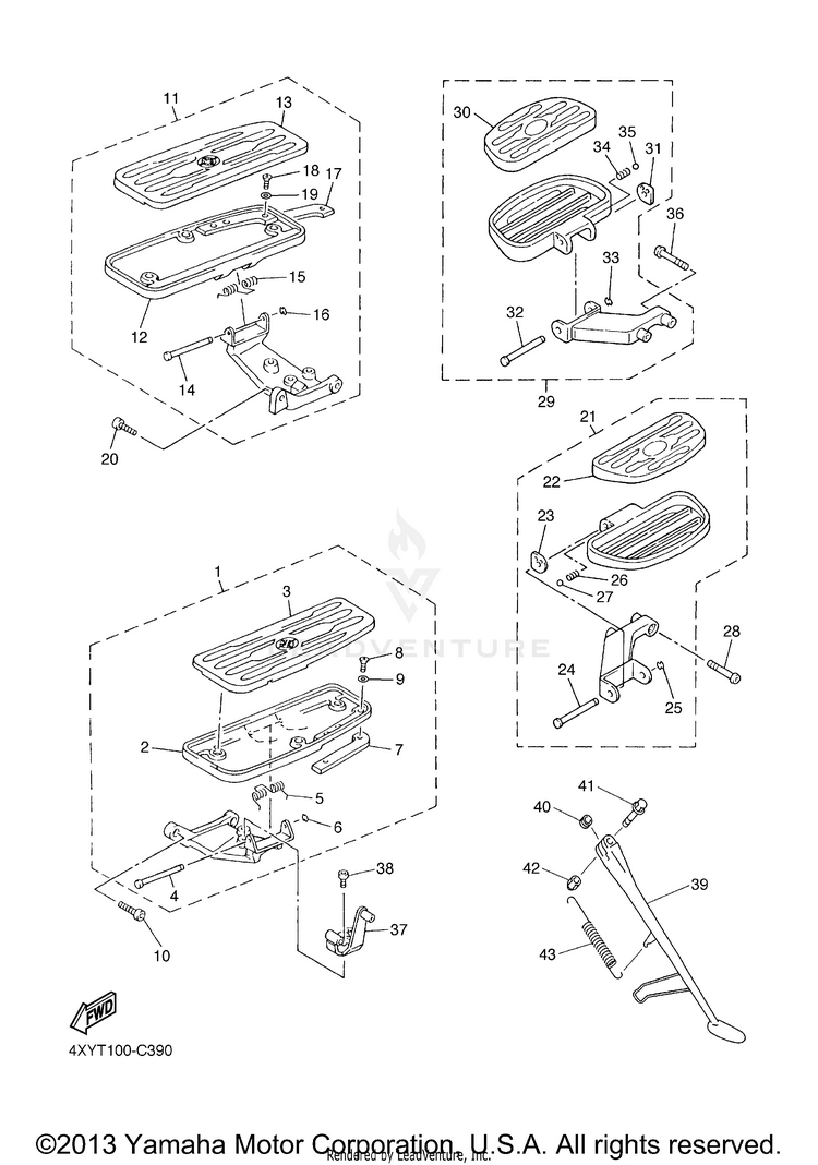 Stand Footrest Schematic