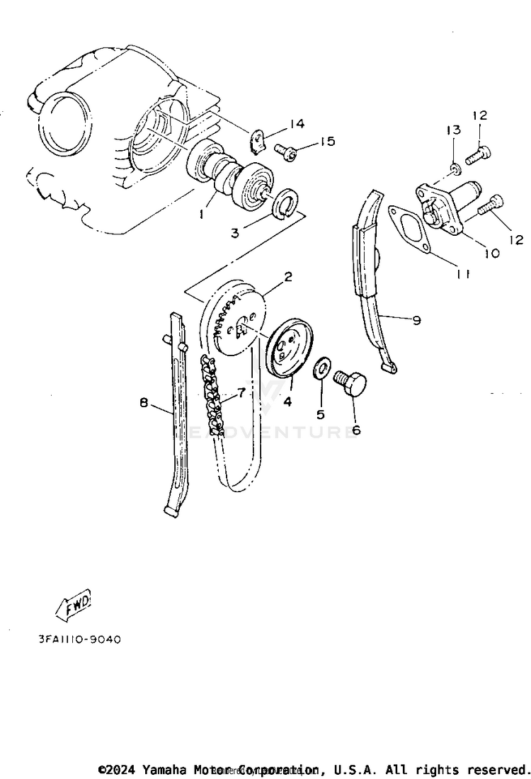Camshaft - Chain Schematic