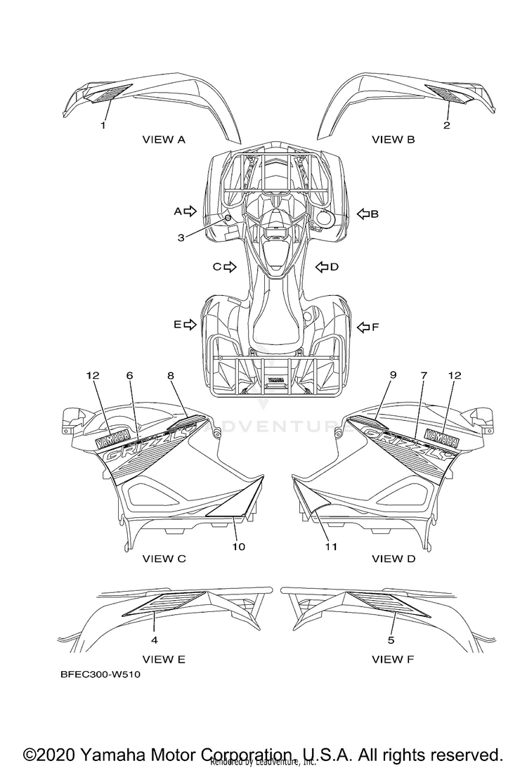 Graphics GRIZZLY EPS SPECIAL - YFM70GPSMO - 2021 Schematic