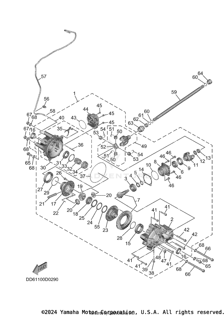 Front Differential Schematic