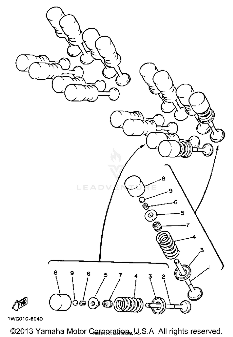 Valve FZR600AC - 1990 Schematic