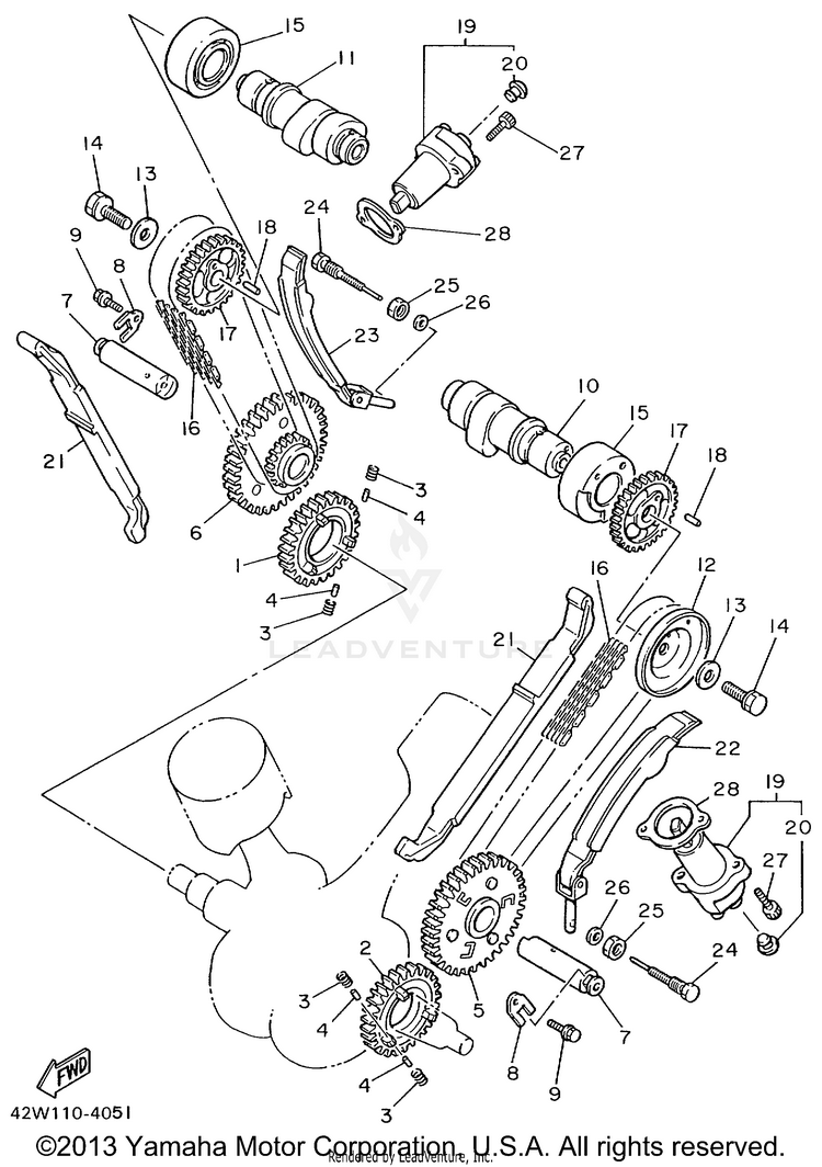 Camshaft Chain Schematic