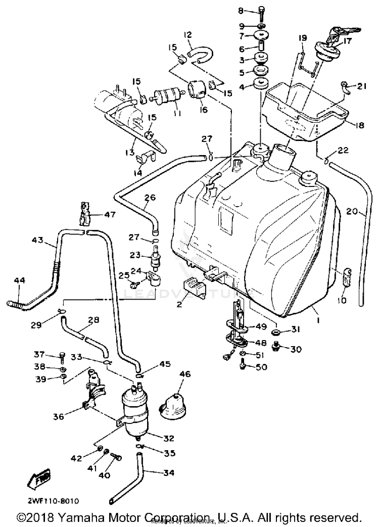 Fuel Tank Noncalifornia Model Schematic