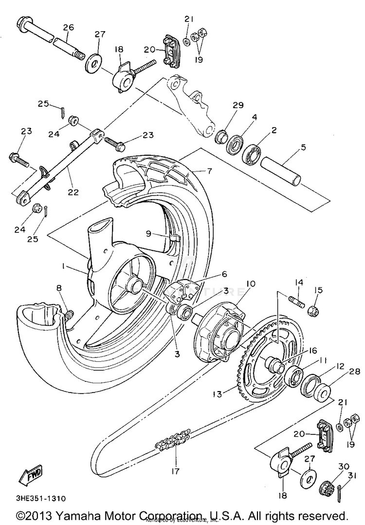 Rear Wheel Schematic
