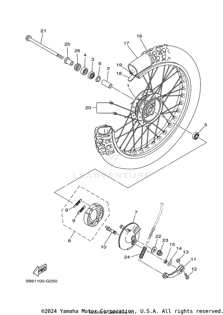 Front Wheel Schematic