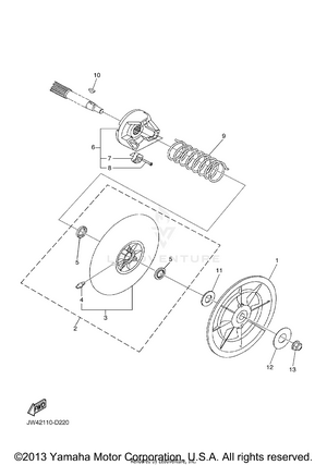 Secondary Sheave Schematic