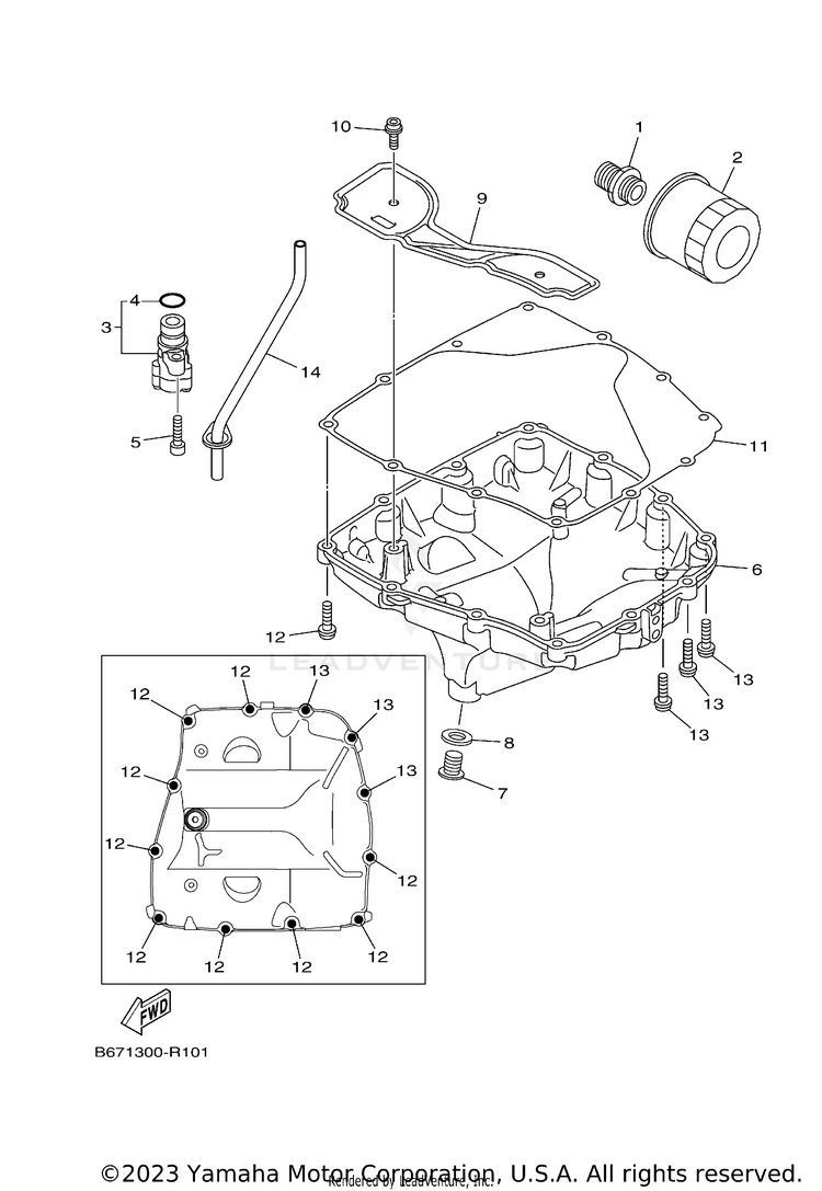 Oil Cleaner FZ10 - FZ10HCB - 2017 Schematic