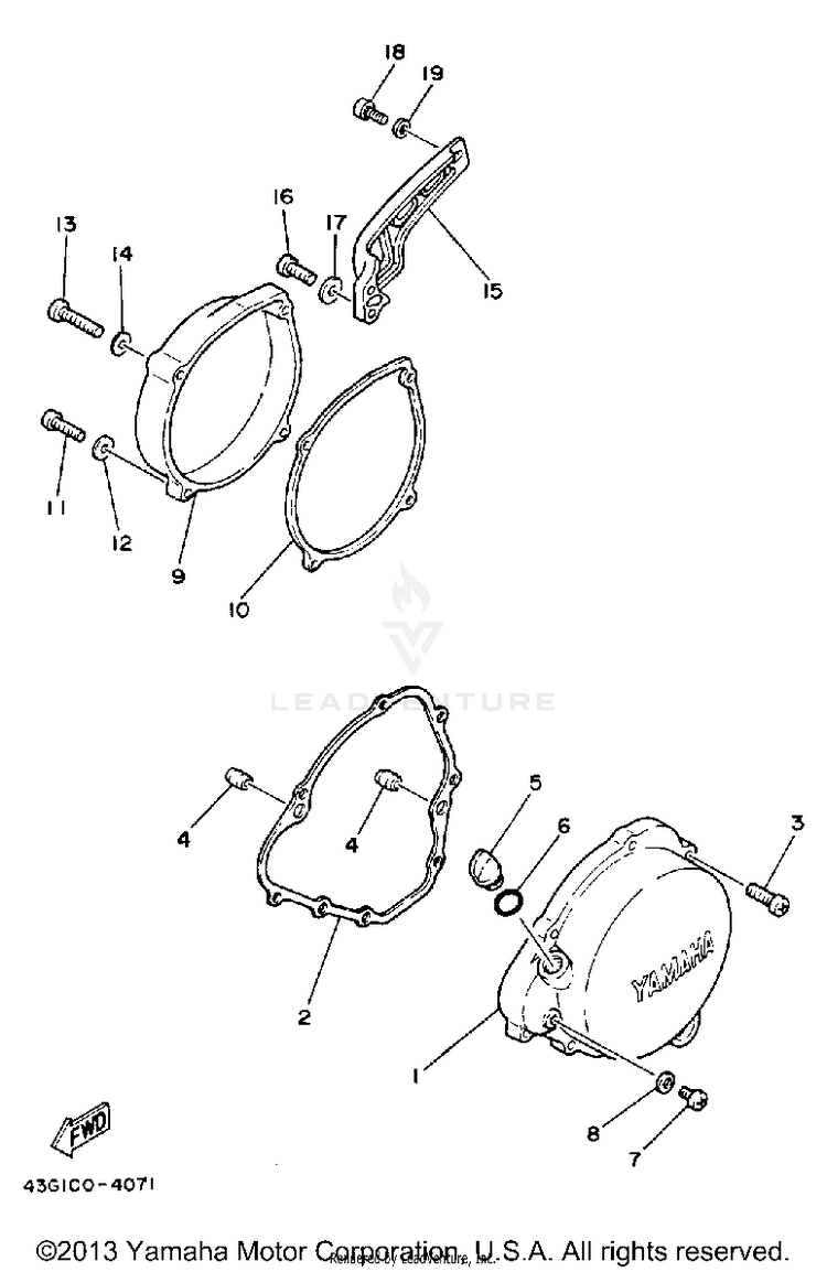 Crankcase Cover Schematic