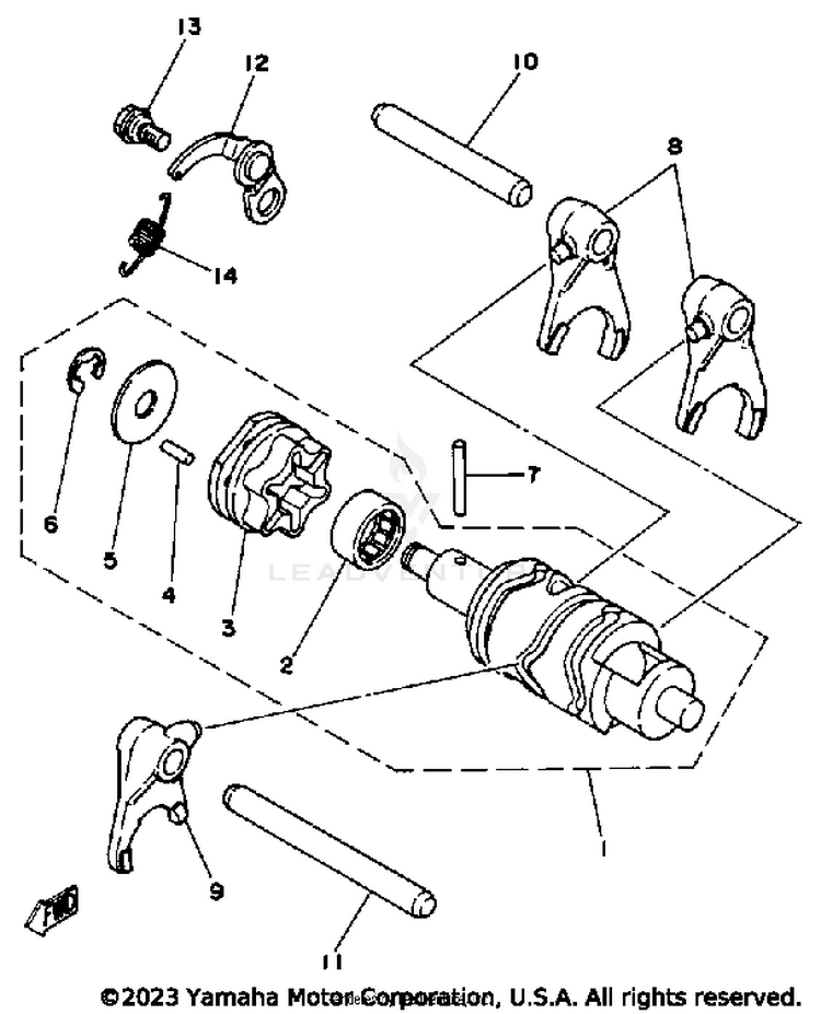 Shift Cam - Fork Schematic