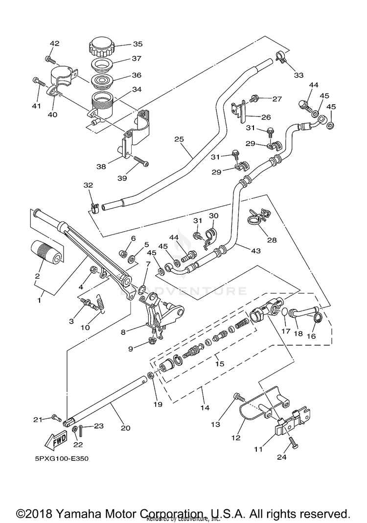 Rear Master Cylinder Schematic