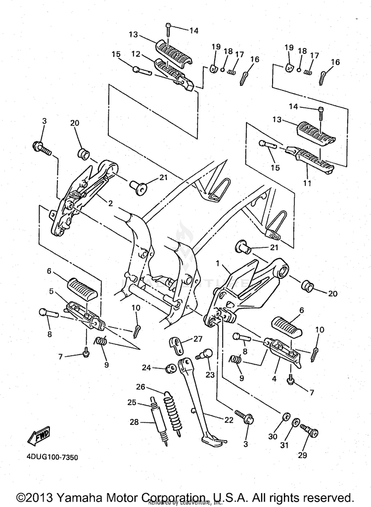 Stand Footrest Schematic