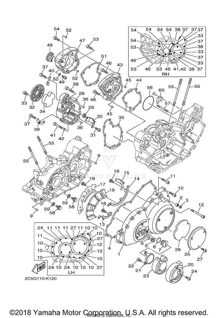 Crankcase Cover 1 Schematic