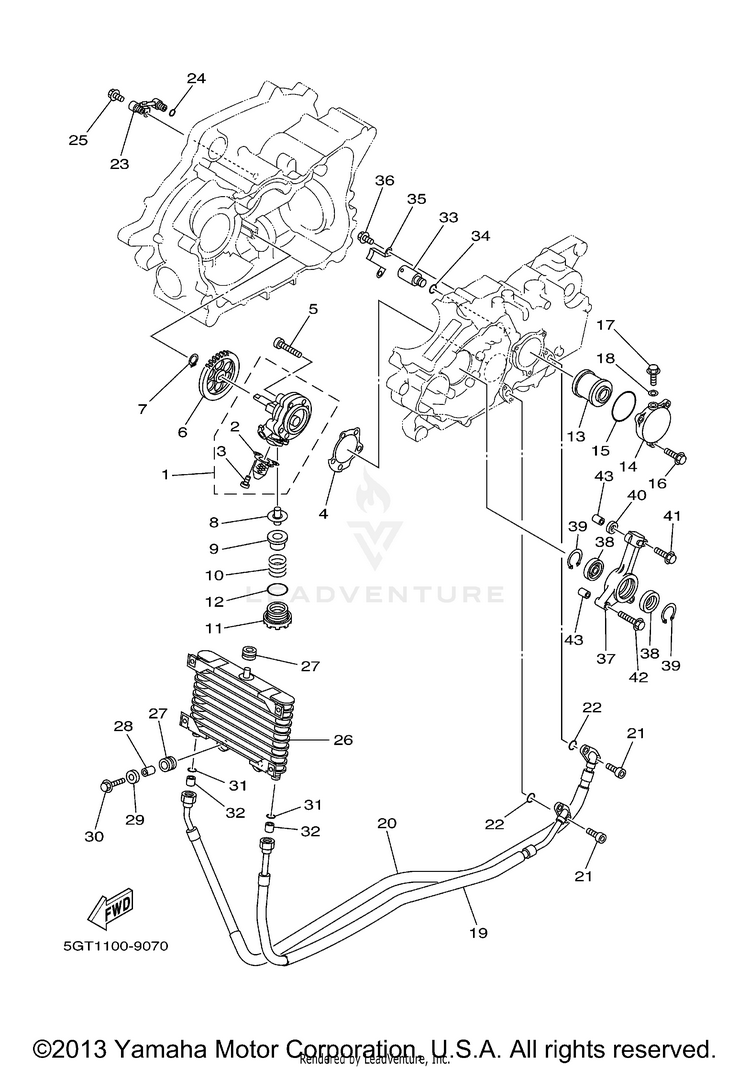 Oil Pump GRIZZLY YFM600FHN GRIZZLY REALTREE HUNTER - YFM600FHN - 2001 Schematic