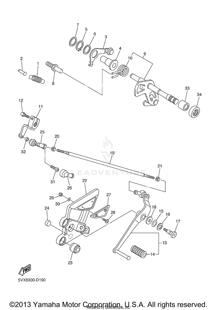 Shift Shaft Schematic