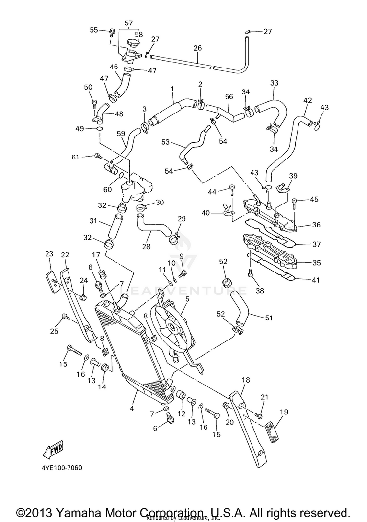 Radiator Hose Schematic