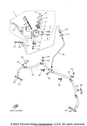 Front Master Cylinder Schematic