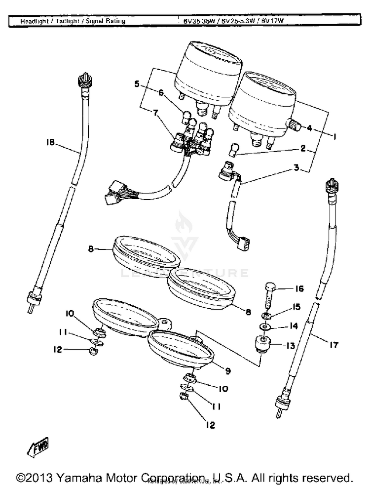 Speedometer - Tachometer Schematic