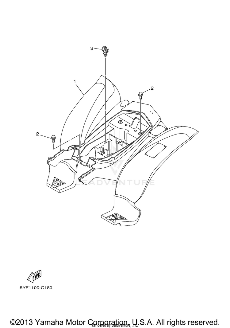 Rear Fender Schematic