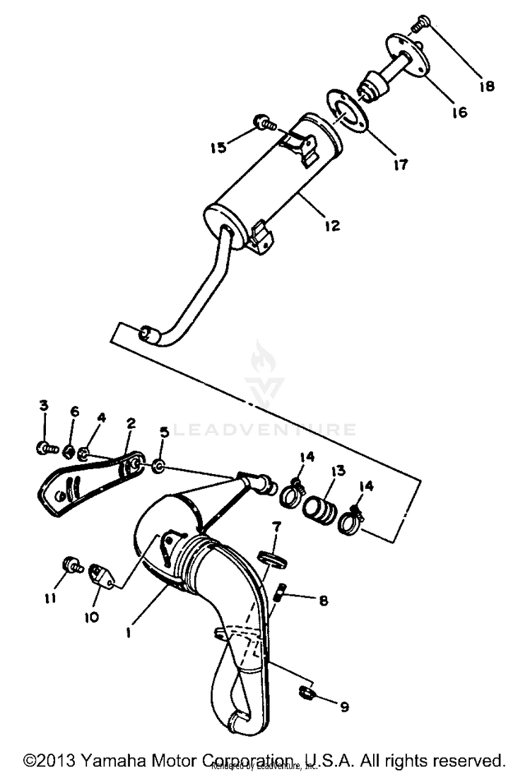 Exhaust BLASTER - YFS200B_MN - 1991 Schematic