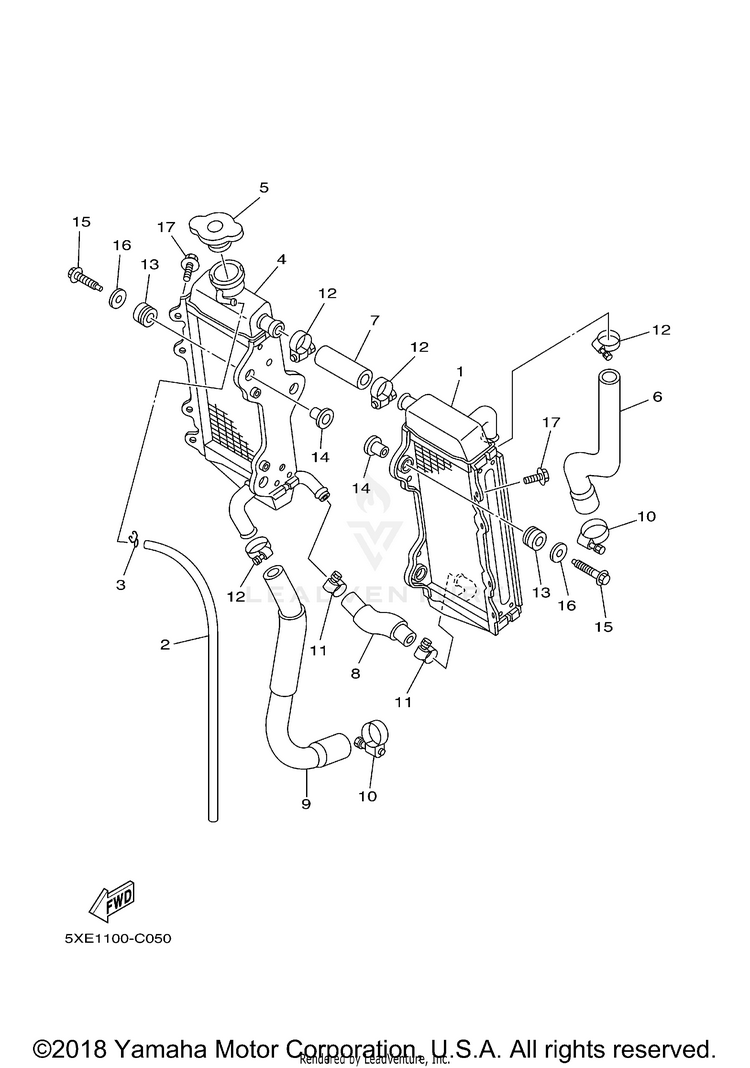 Radiator Hose Schematic