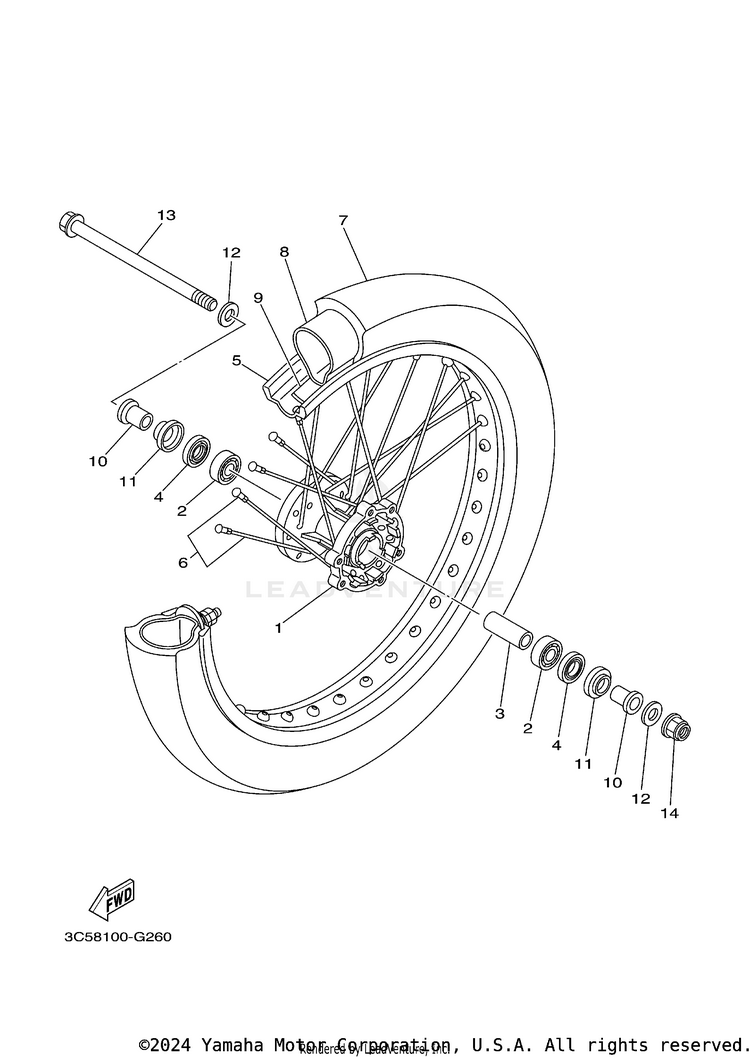 Front Wheel Schematic