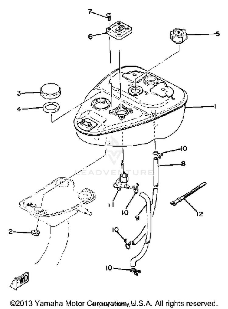 Fuel Tank-Oil Tank Schematic