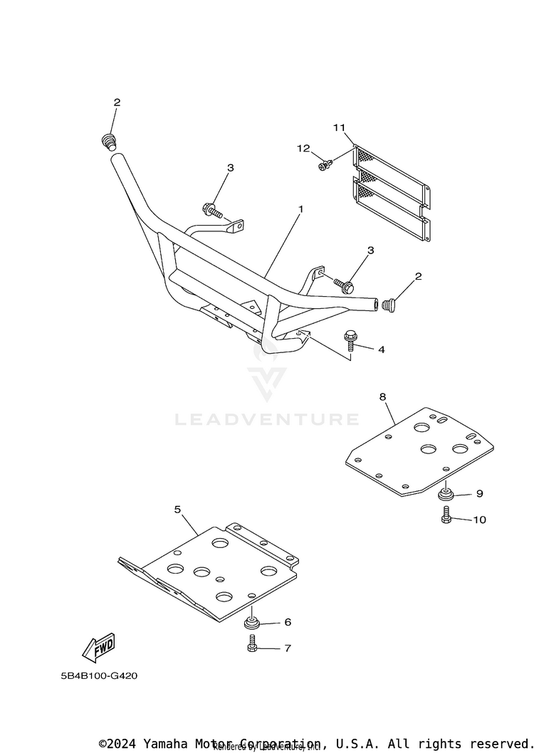 Guard RHINO 700 FI SPORT E - YXR7FSP2Y - 2009 Schematic