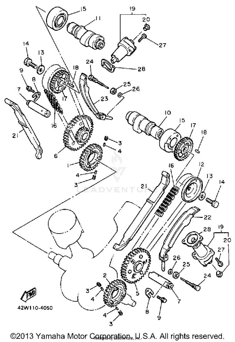 Camshaft Chain Schematic